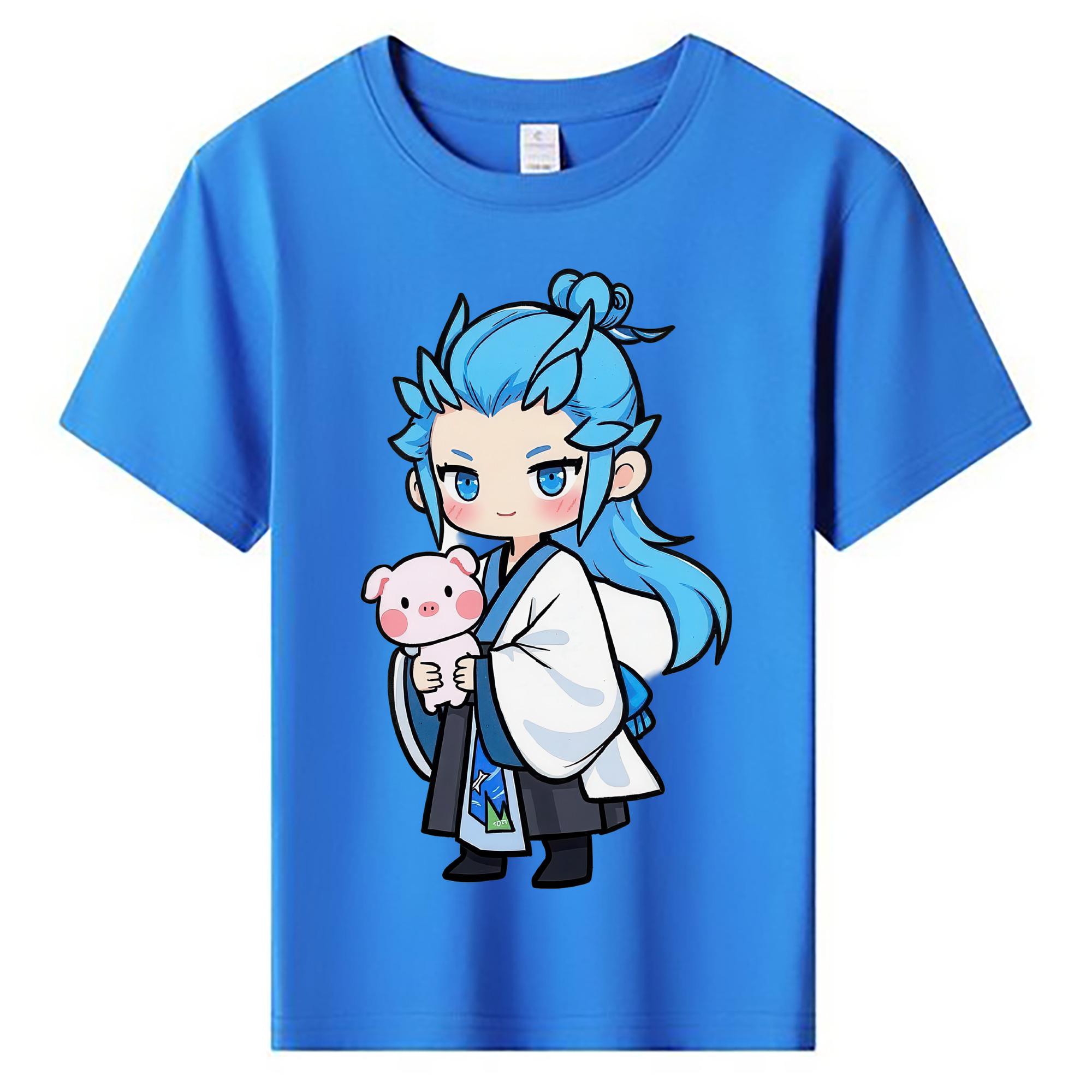 （画像用） Ne Zha 2 ナタ 魔童の大暴れ 綿100％キッズTシャツ（フロントプリント）